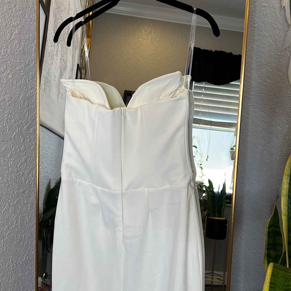 HOUSE OF CB 'Tamara' Ivory Strapless Corset Dress NWOT - Picture 11 of 15